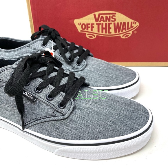 VANS Atwood Rock Textile Black Grey Canvas Men’s - Picture 9 of 10